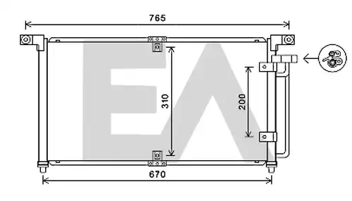 кондензатор, климатизация EACLIMA 30C20025