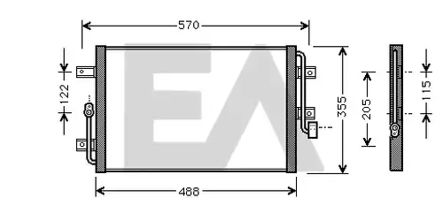 кондензатор, климатизация EACLIMA 30C25031