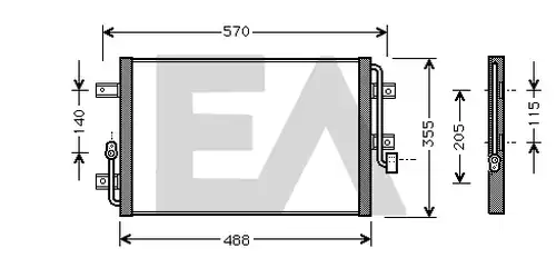кондензатор, климатизация EACLIMA 30C25032