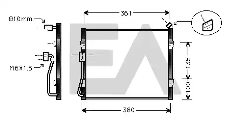 кондензатор, климатизация EACLIMA 30C26008