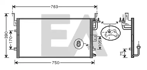 кондензатор, климатизация EACLIMA 30C28024