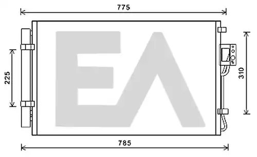 кондензатор, климатизация EACLIMA 30C28044