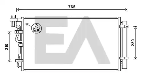 кондензатор, климатизация EACLIMA 30C28046