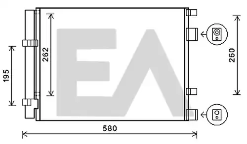 кондензатор, климатизация EACLIMA 30C28056