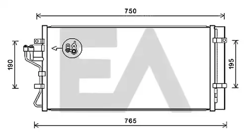 кондензатор, климатизация EACLIMA 30C28058