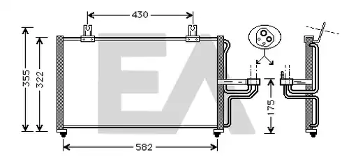 кондензатор, климатизация EACLIMA 30C36003