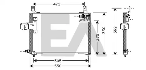 кондензатор, климатизация EACLIMA 30C36004