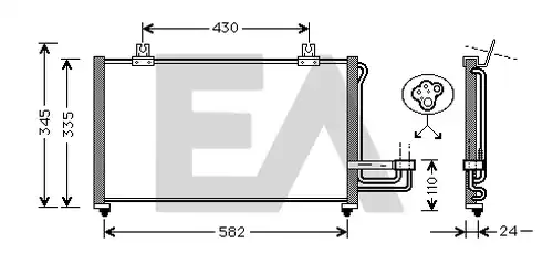 кондензатор, климатизация EACLIMA 30C36006