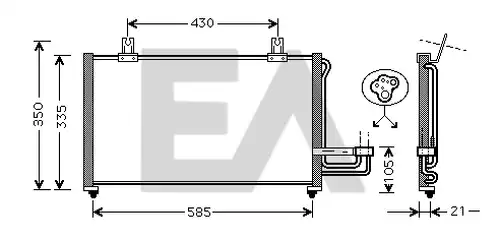 кондензатор, климатизация EACLIMA 30C36014
