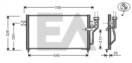 кондензатор, климатизация EACLIMA 30C51004