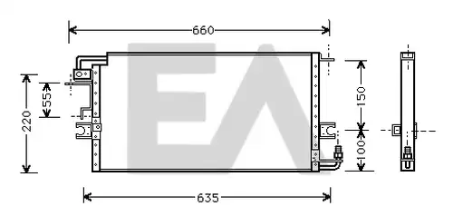 кондензатор, климатизация EACLIMA 30C71010