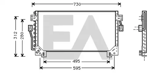 кондензатор, климатизация EACLIMA 30C71018