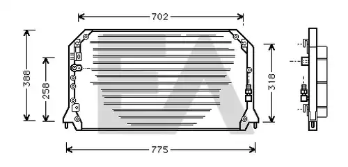 кондензатор, климатизация EACLIMA 30C71023