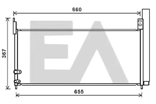 кондензатор, климатизация EACLIMA 30C71086