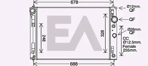 воден радиатор EACLIMA 31R18162