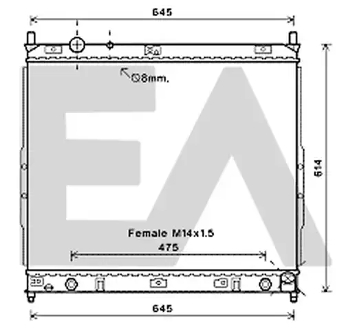 воден радиатор EACLIMA 31R20024