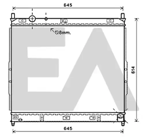 воден радиатор EACLIMA 31R20025