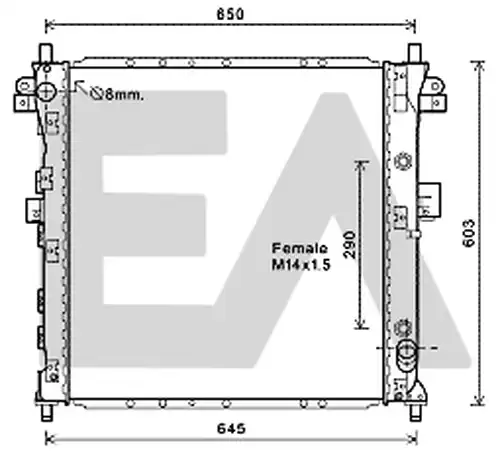 воден радиатор EACLIMA 31R20028