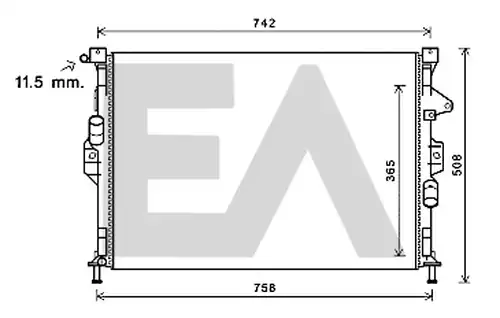 воден радиатор EACLIMA 31R22095