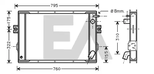 воден радиатор EACLIMA 31R30012