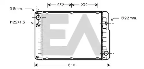 воден радиатор EACLIMA 31R58006