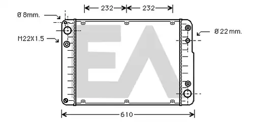 воден радиатор EACLIMA 31R58007