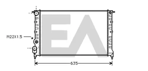 воден радиатор EACLIMA 31R60045