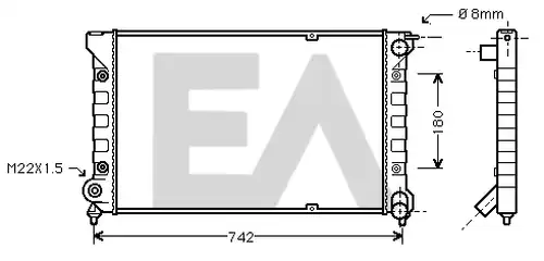 воден радиатор EACLIMA 31R77073