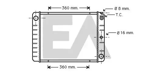 воден радиатор EACLIMA 31R78010