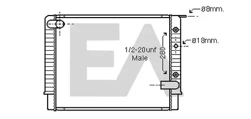 воден радиатор EACLIMA 31R78013