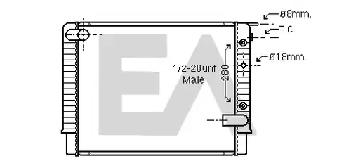 воден радиатор EACLIMA 31R78016