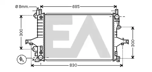 воден радиатор EACLIMA 31R78030