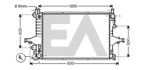 воден радиатор EACLIMA 31R78031