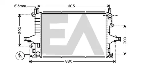 воден радиатор EACLIMA 31R78045