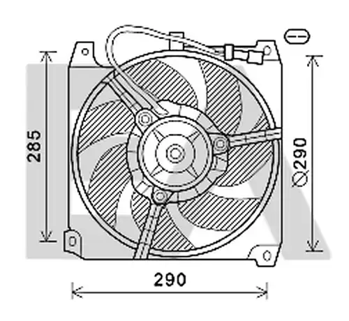 вентилатор, охлаждане на двигателя EACLIMA 33V03001