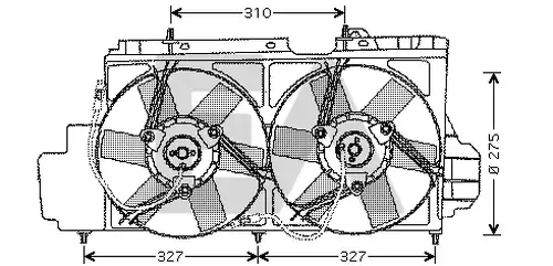 вентилатор, охлаждане на двигателя EACLIMA 33V10005