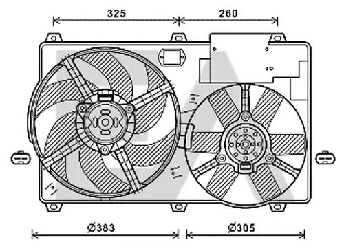 вентилатор, охлаждане на двигателя EACLIMA 33V10035