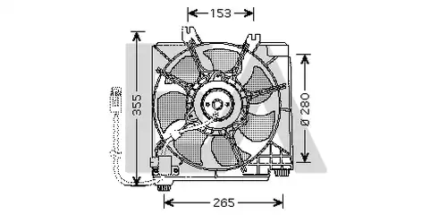 вентилатор, охлаждане на двигателя EACLIMA 33V12011