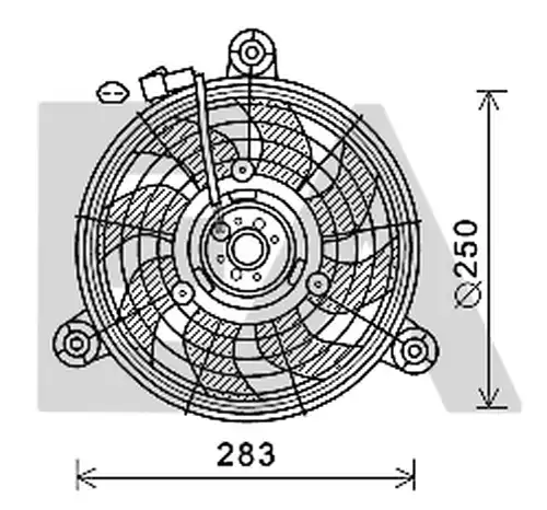 вентилатор, охлаждане на двигателя EACLIMA 33V14003