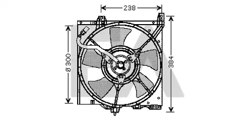 вентилатор, охлаждане на двигателя EACLIMA 33V18003