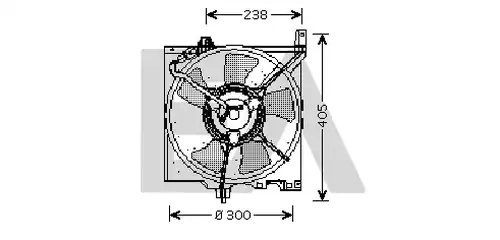 вентилатор, охлаждане на двигателя EACLIMA 33V18006