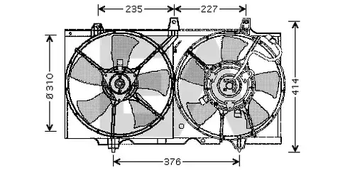 вентилатор, охлаждане на двигателя EACLIMA 33V18007
