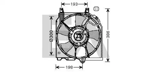 вентилатор, охлаждане на двигателя EACLIMA 33V18026
