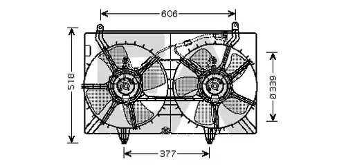 вентилатор, охлаждане на двигателя EACLIMA 33V18028
