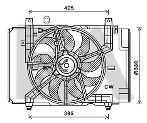 вентилатор, охлаждане на двигателя EACLIMA 33V18031