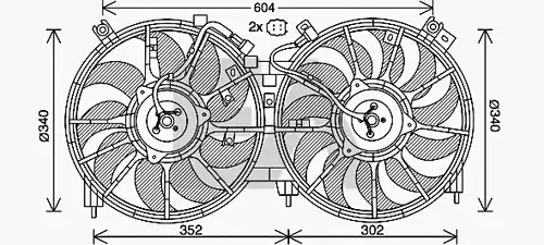 вентилатор, охлаждане на двигателя EACLIMA 33V18036
