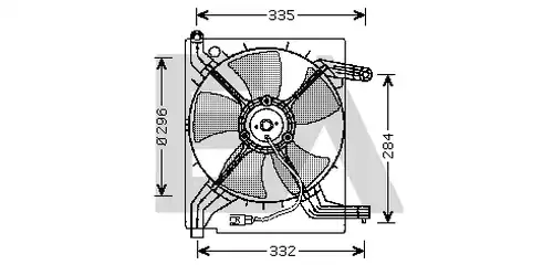 вентилатор, охлаждане на двигателя EACLIMA 33V20006