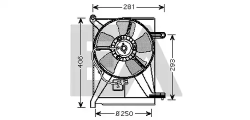 вентилатор, охлаждане на двигателя EACLIMA 33V20010
