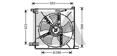 вентилатор, охлаждане на двигателя EACLIMA 33V20013