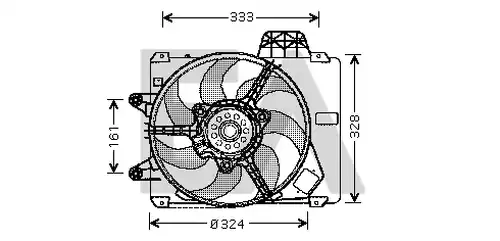 вентилатор, охлаждане на двигателя EACLIMA 33V25005